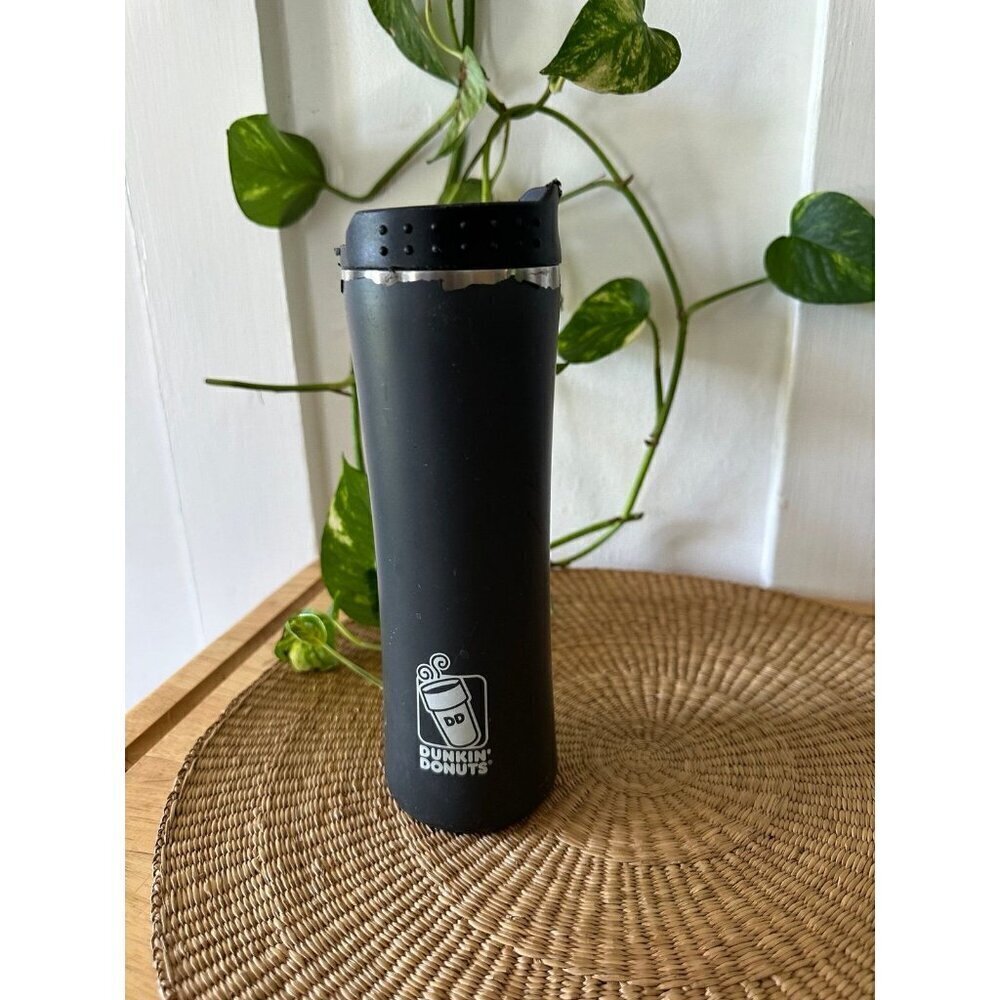 Dunkin’ Donuts black thermos mug